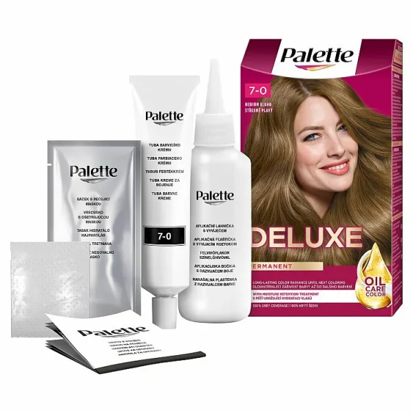 Schwarzkopf Palette farba na vlasy - Deluxe - 7-0 Medium Blond