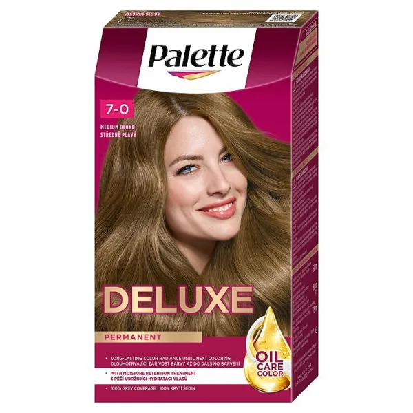 Schwarzkopf Palette farba na vlasy - Deluxe - 7-0 Medium Blond