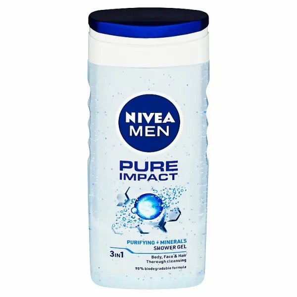 Nivea Men Pure Impact sprchový gél pre mužov 250 ml