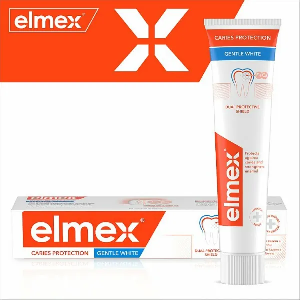 Elmex Caries Protection Whitening bieliaca zubná pasta s fluoridom 75 ml