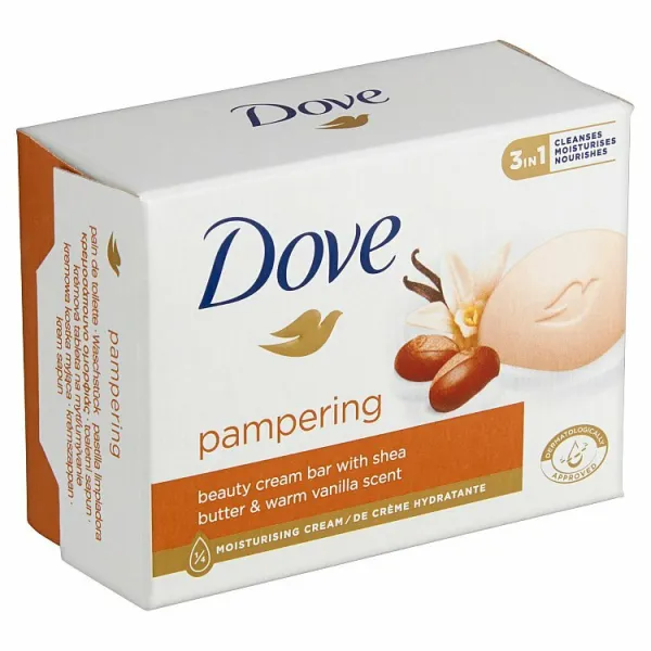 Dove Pampering Butter & Warm Vanilla Scent krémová tableta na umývanie 90 g
