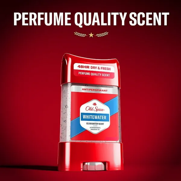 Old Spice Whitewater Tuhý Antiperspirant a Dezodorant V Priezračnom Géli 70 ml
