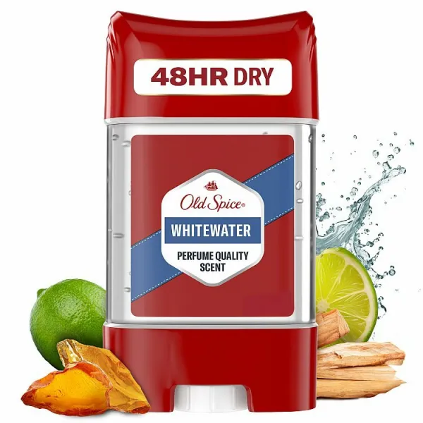 Old Spice Whitewater Tuhý Antiperspirant a Dezodorant V Priezračnom Géli 70 ml