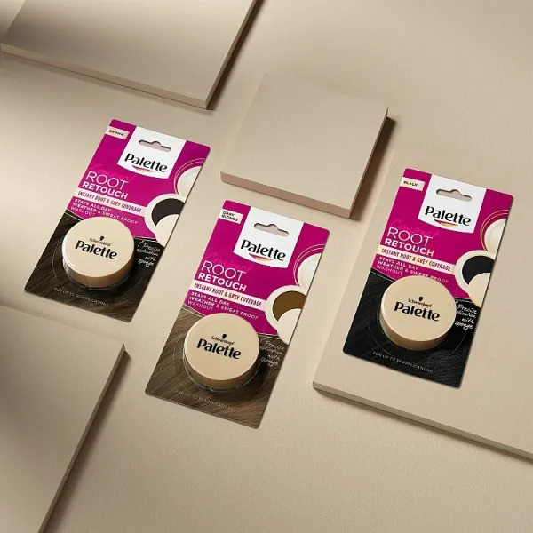 Palette Compact Root Retouch viacúčelový kompaktný púder čierny 3 g
