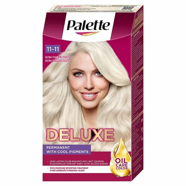 Schwarzkopf Palette Deluxe permanentná farba na vlasy odtieň 11-11 Ultra Titanium 1 ks