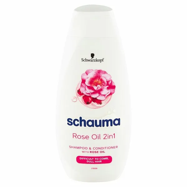 Schwarzkopf Schauma Rose Oil šampón a kondicionér 2 v1 pre jednoduché rozčesávanie vlasov 400 ml