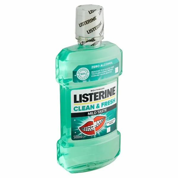 Listerine Clean & Fresh Mild Taste ústna voda 500 ml