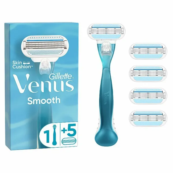 Venus Smooth Holiaci Strojček – 5 Holiacich Hlavíc