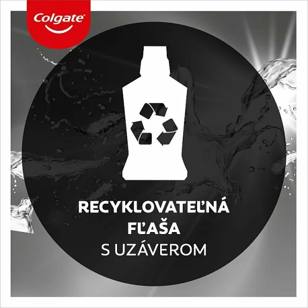 Colgate Plax Charcoal ústna voda proti zubnému povlaku a pre zdravé ďasná bez alkoholu 500 ml