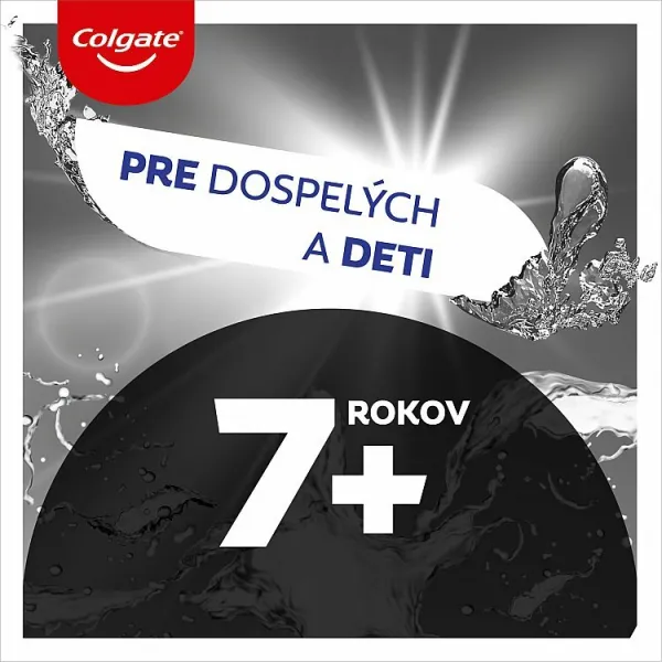 Colgate Plax Charcoal ústna voda proti zubnému povlaku a pre zdravé ďasná bez alkoholu 500 ml