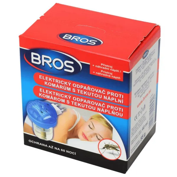 Bros elektrický odparovač proti komárom s tekutou náplňou 1ks