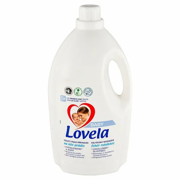 Lovela Baby Tekutý prací prípravok na bielu bielizeň 50 praní 4,5 l