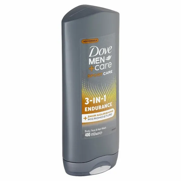 Dove Men+Care Sport Care 3-IN-1 Endurance sprchovací gél na telo, tvár a vlasy 400 ml