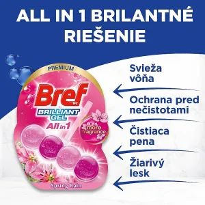 Bref Brilliant Gel Spring Rain WC záveska 3x42g