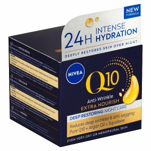 Nivea Q10 Extra Nourish Anti-Wrinkle výživný nočný krém proti vráskam 50 ml