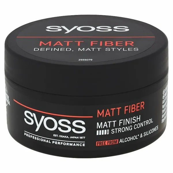 Syoss Matt Fiber zmatňujúca stylingová pasta pre fixáciu a tvar 100 ml