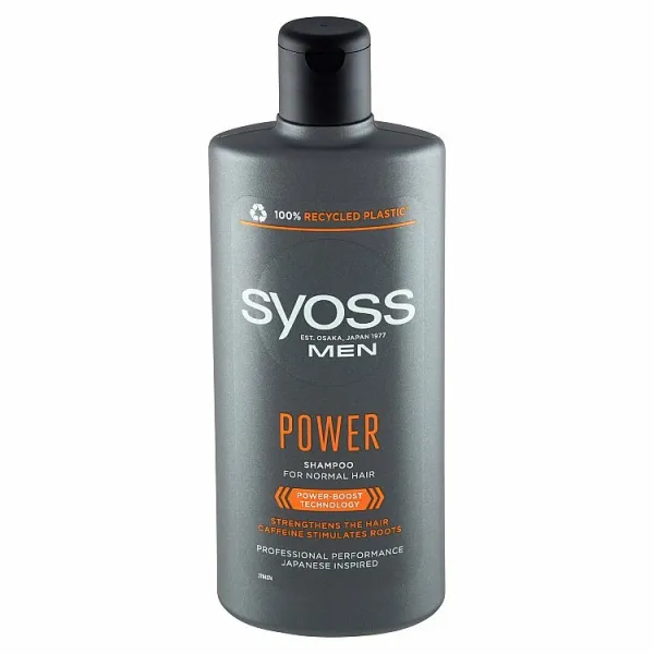 Syoss Men Power & Strength posilňujúci šampón s kofeínom 440 ml