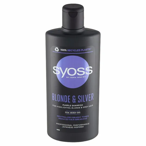 Syoss šampón Blonde & Silver pre zosvetlené, blond a sivé vlasy 440 ml