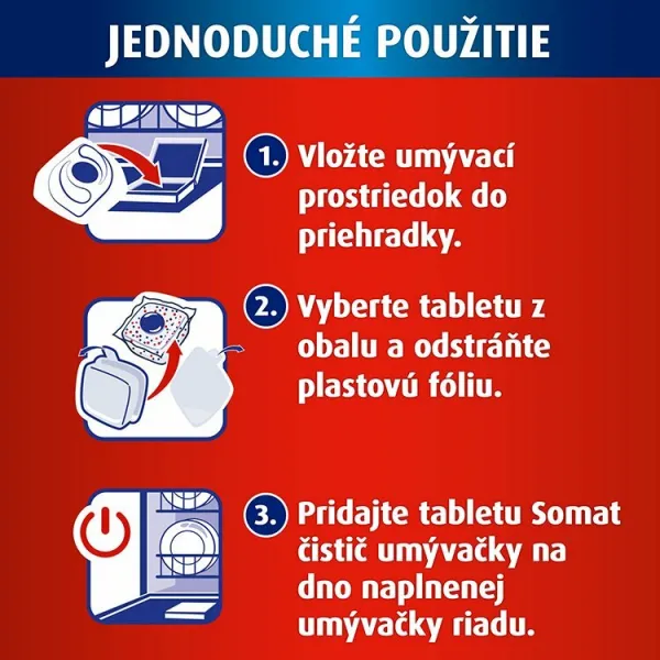 Somat Čistič umývačky riadu 5 x 19 g 1bal