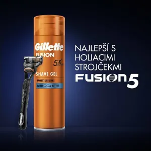 Gillette Fusion Hydratačný Gél Na Holenie Pre Mužov S Kakaovým Maslom, 200ml