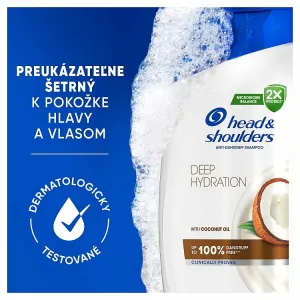 Head & Shoulders Deep Hydration Šampón na Lupiny 400 ml s Kokosovým Olejom. Denné Použitie