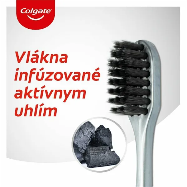 Colgate High Density Charcoal zubná kefka soft 2 ks