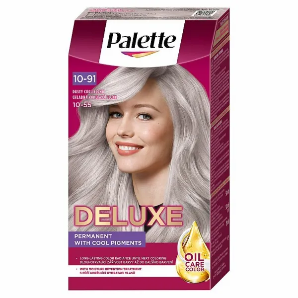 Schwarzkopf Palette Deluxe permanentná farba na vlasy odtieň 10-55 240 Dusty Cool Blonde 1 ks