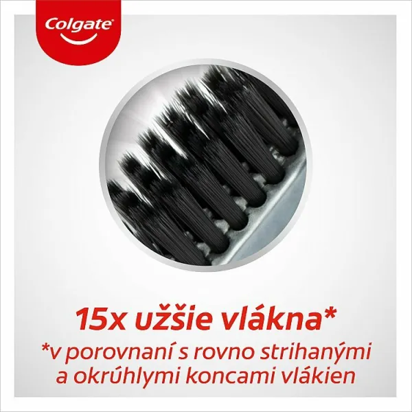 Colgate High Density Charcoal zubná kefka soft 2 ks