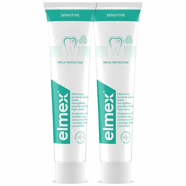 Elmex Sensitive Whitening pasta pre prirodzene biele zuby 2x75 ml