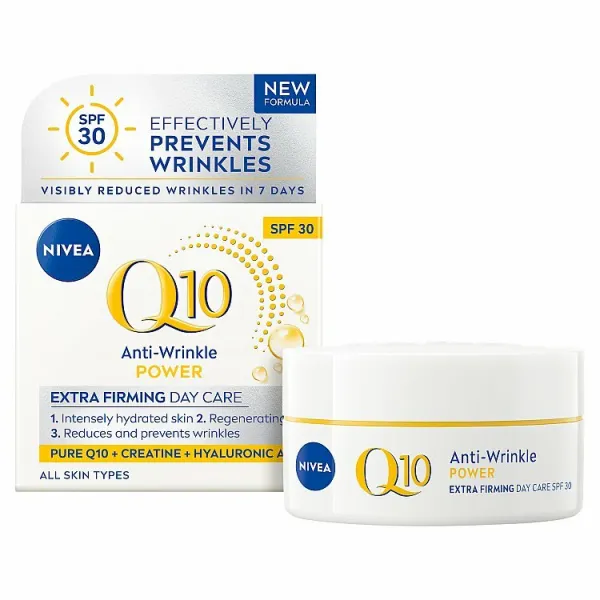 Nivea Q10 Power Spevňujúci denný krém proti vráskam OF 30 50 ml