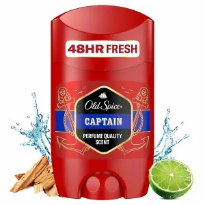Old Spice Captain Tuhý Dezodorant 50 ml. 48 h Sviežosť. 50 % Recyklovaného Plastu