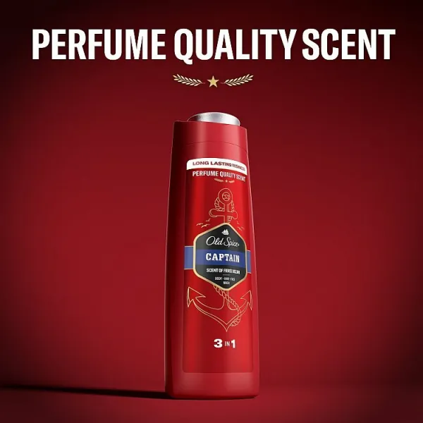 Old Spice Captain 3 v 1 Sprchový Gél a Šampó Pre Mužov 400ml