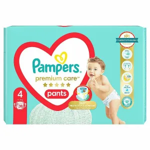 Pampers Premium Care Plienkové Nohavičky Veľkosť 4, 38 Plienok, 9kg-15kg