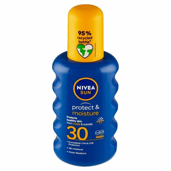 Nivea Sun Protect & Moisture hydratačný sprej na opaľovanie SPF 30 200 ml