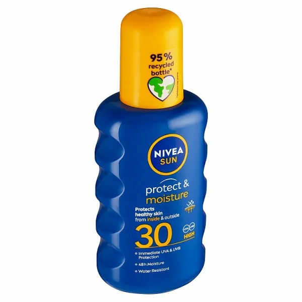 Nivea Sun Protect & Moisture hydratačný sprej na opaľovanie SPF 30 200 ml