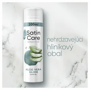 Gillette Satin Care Aloe Vera gél na holenie pre ženy 200 ml