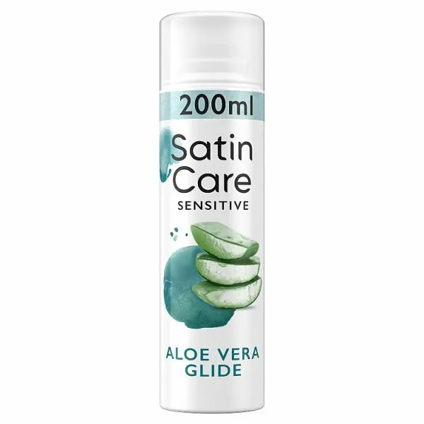 Gillette Satin Care Aloe Vera gél na holenie pre ženy 200 ml