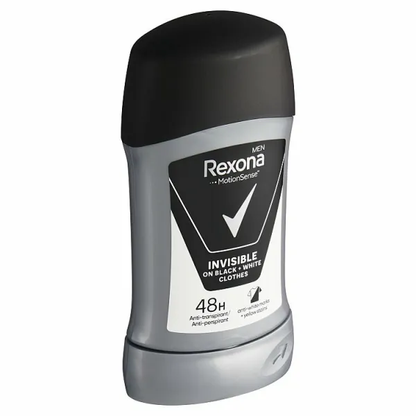 Rexona Invisible on Black + White Clothes Antiperspirant tuhý antiperspitant 48 H 50 ml