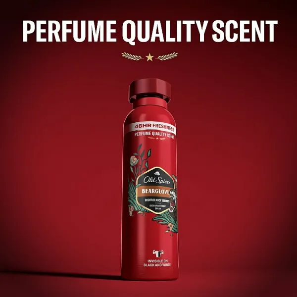 Old Spice Bearglove Dezodorant V Spreji Pre Mužov 150ml, 48 h Sviežosť a Bez Hliníka