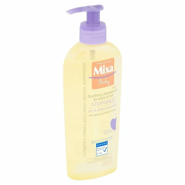 MIXA Atopiance upokojujúci čistiaci olej na vlasy a pokožku so sklonom k atopii 250 ml