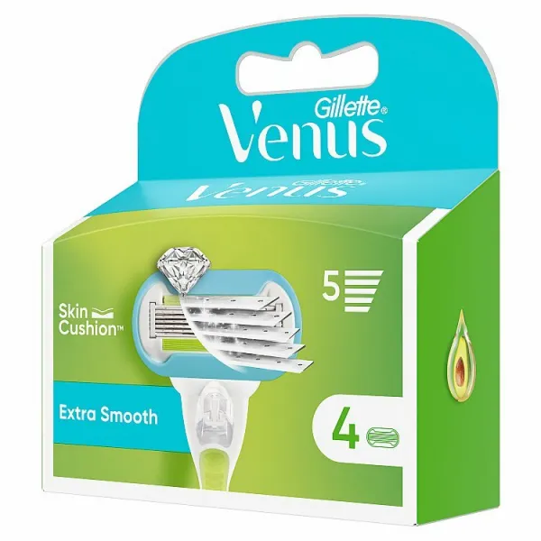Gillette Venus Extra Smooth náhradné žiletky 4 ks