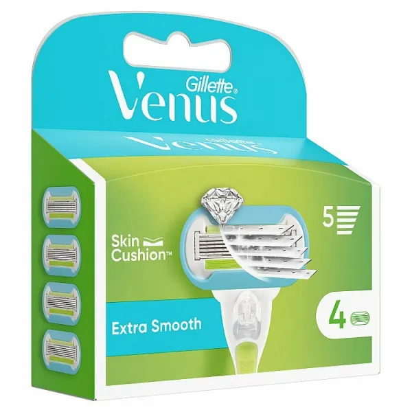 Gillette Venus Extra Smooth náhradné žiletky 4 ks