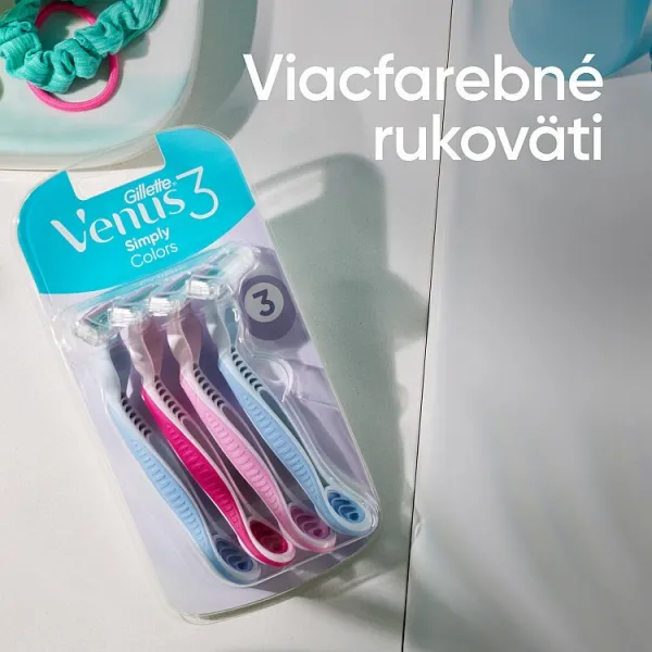 Gillette Venus 3 Plus jednorázové holiace strojčeky 6 ks