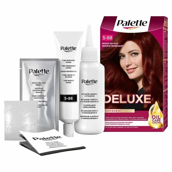 Schwarzkopf Palette Deluxe permanentná farba na vlasy odtieň 5-88 679 Intensive Red Violet 1 ks