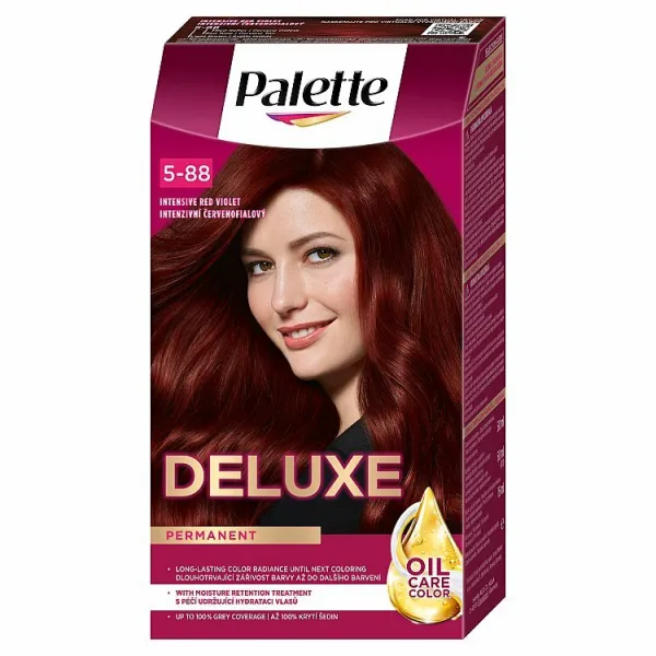 Schwarzkopf Palette Deluxe permanentná farba na vlasy odtieň 5-88 679 Intensive Red Violet 1 ks