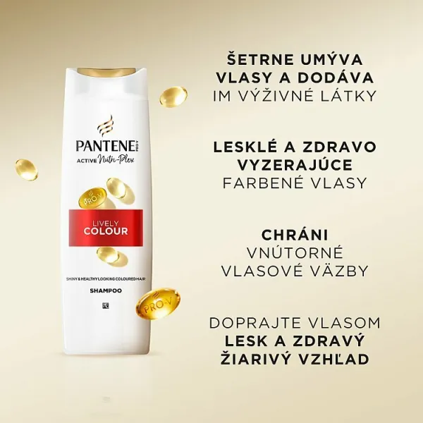Pantene Pro-V Active Nutri Plex Lively Colour šampón pre farbené, chemicky ošetrené a zosvetlené vlasy 400 ml