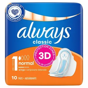 Always Classic Normal clip 10ks dámske hygienické vložky