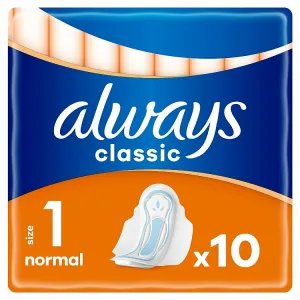 Always Classic Normal clip 10ks dámske hygienické vložky