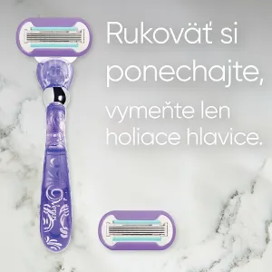 Gillette Venus Deluxe Smooth Swirl holiaci strojček + náhradné hlavice 1 ks