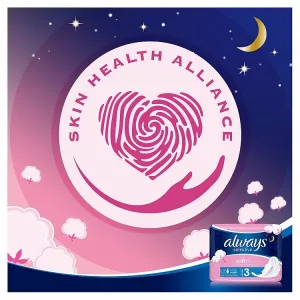 Always Platinum Secure Night Menštruačné Vložky s Krídelkami, 14 ks